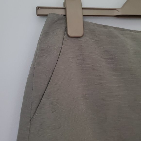 TOMMY BAHAMA Women's Linen Pencil Skirt Front Slit Pockets Officesiren Career 8 - Picture 5 of 7